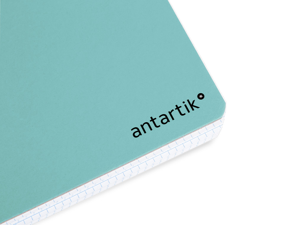 CUADERNO ESPIRAL ANTARTIK A4 MICRO TAPA DURA 80H 100 GR CUADRO 5MM SIN BANDAS 4 TALADROS COLOR MENTA
